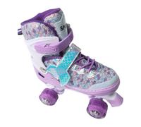 Zunate Patines de Ruedas Ajustables para Niños, Ruedas LED Deslumbrantes, Patines Suaves y Silenciosos para Exteriores, Interiores, para Niños, Niñas L (9,06-9,65 Pulgadas) (S)