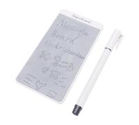 Zunate Pizarra Blanca Magnética para Nevera, Tablero de Escritura Portátil Borrable de 5,5 Pulgadas con Lápiz Capacitivo, Bloc de Dibujo Reutilizable para Refrigerador, Bloc de Notas para el Hogar,
