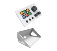 Zunate Plataforma Controladora de Transmisión Versátil con Teclado Personalizado y Perilla Intuitiva, de 64 bits y Superior/MacOs 14 Superior, Portátil, Diseño Compacto, 3 Perillas (White)