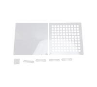 Zunate Portalápices de Acrílico Transparente con 100 Ranuras | Estante de Exhibición para Lápices y Pinceles de Maquillaje, Organizador de Escritorio para Artistas, Estudio de Oficina en Casa