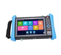 Zunate Probador de Cámara IP, Probador de Pantalla CCTV Multifunción Portátil con Pantalla de 7 Pulgadas para Actualizar Sistemas Antiguos (Enchufe de la UE)