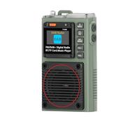Zunate Radio FM Dab Portátil, Radio Digital Recargable con Control Remoto, BT 5.2 con Alarma SOS y Linterna para Emergencia en el Hogar Al Aire Libre (Hraddhahdab+)