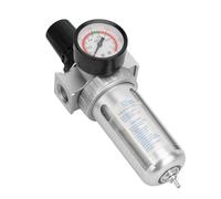 Zunate Regulador de Filtro de Compresor de Aire BSP de 1/2" | Trampa de Agua y Humedad de Aluminio con Soporte de Montaje para Herramientas Neumáticas Perilla Ajustable Diafragma Interno