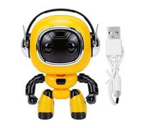 Zunate Robot Inteligente de Chat con IA, Control por Voz (Yellow) | Robots Interactivos Desktop Learning Companion, 137 Idiomas, Batería de 200 Minutos, Ojos de Expresión LED