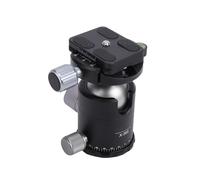 Zunate Rótula de Bola para Trípode de Cámara, Rótula de Bola Panorámica de Metal de 36 Mm con Placa de Liberación Rápida de 1/4 de Pulgada, para Trípode monopié Deslizante