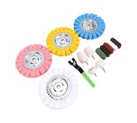 Zunate S Shape Pulido Disco Kit para Aluminio Acero Inoxidable | Almohadillas de 8 pulgadas, 5 barras compuestas, paño de algodón, opciones de grano 500 1500 para amoladoras angulares