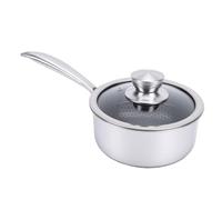 Zunate Sartén de Material Premium con Tapa, Sartén de Acero Inoxidable 316 para Estufa de Gas, Fácil de Limpiar, 14,2x7,1x3,0 Pulgadas