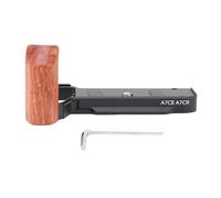 Zunate Soporte de Empuñadura en L para A7CII A7CR, con Placa Arca de Liberación Rápida, Aleación de Aluminio CNC, Empuñadura Compacta en Forma de L, Puerta de Batería sin Bloqueo, Rosca (Black)