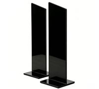 Zunate Tablero de Notas de Acrílico para Computadora, Soporte para Notas Adhesivas de Escritorio Desmontable Portátil, Accesorios de Escritorio de Oficina para Monitor de Computadora Portátil (32*8cm)