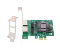 Zunate Tarjeta Adaptadora de Red Gigabit Ethernet, Tarjeta de Red PCI Express RJ45 de 2 Puertos 10 100 1000 Mbps, con Modo de Ahorro de Energía y Sincronización de Tiempo Precisa, para