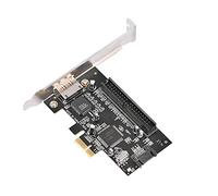 Zunate Tarjeta Controladora PCIe a IDE ATA133 II ESATA, Adaptador PCI Express X1 con 0 1 JBOD, Chipset JMB363, Compatible con Conexión en Caliente NCQ, Compatible con 2000 XP Vista Mac OS