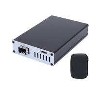 Zunate Tarjeta de Red 10G, Adaptador Ethernet Thunderbolt 3/4 USB4 10Gbps, Interfaz óptica SFP, Plug and Play de Alta Velocidad, Compatible con OS X, Wins, Ubuntu (Puerto único)