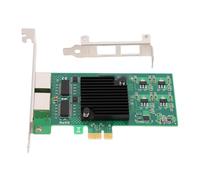 Zunate Tarjeta de Red Gigabit Ethernet, PCI Express X1 Puertos RJ45 Duales 10 100 1000 Mbps Tarjeta de Red Gigabit Ethernet PCI Express con Chipset 82574L para una Transferencia de