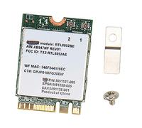 Zunate Tarjeta de Red RTL8852BE M.2, Adaptador Nic de 1800 Mbps, Tarjeta WiFi Mini PCIE Compatible con Bluetooth 5,2, 2,4G 5G de Doble Banda, para Ordenador Portátil, Escritorio, PC