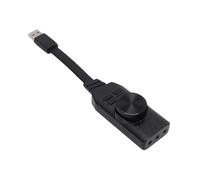 Zunate Tarjeta de Sonido USB, Adaptador de Sonido Envolvente 7.1 con Botón de Silencio de Micrófono y Efectos de para Juegos, para PC, Portátil, Ordenador de Sobremesa, AUR