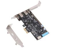 Zunate Tarjeta PCIe USB 3.2 Gen 1, 5 Gbps, 2 Puertos USB Tipo C, Tarjeta de Expansión PCI Express E Interfaz USB Tipo E de 19 Pines, para PC de Escritorio, para Wins Linux OS X