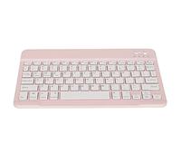 Zunate Teclado Bluetooth Inalámbrico, Teléfono Móvil Ergonómico Compacto Universal/Tableta/Ordenador Portátil/máquina de Escribir de PC, para Android/iOS/Windows(Rosa)