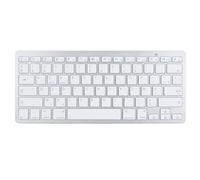 Zunate Teclado Inalámbrico Bluetooth, Teclado Bilingüe Alemán Francés Español Italiano Inglés, Teclado Bluetooth Inalámbrico Ultrafino para PC, Portátil (Diseño AZERTY francés)