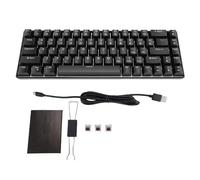 Zunate Teclado Mecánico para Juegos de 68 Teclas, Mini Teclado de Oficina con Cable Compac Retroiluminado RGB con Intercambiable en Caliente, Interruptor Marrón, para Wins, para iOS,