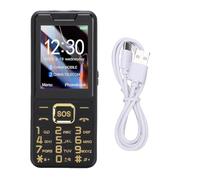 Zunate Teléfono Celular 4G para Personas Mayores, Pantalla a Prueba de Roturas de 2,6 Pulgadas, Botones Grandes para Marcar Fácilmente, Anuncio de Voz, Linterna con un, Llamada de (Black)