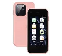 Zunate Teléfono Inteligente Desbloqueado XS13, Pantalla HD de 2,5 Pulgadas, Miniteléfono Móvil 3G para Android 6, SIM Dual, 1 GB/8 GB, Teléfono de Copia de Seguridad Comercial con Cámara(Rosa Sakura)