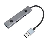 Zunate USB 2.0 Hub con Transcripción y Traducción de Voz de IA, Divisor USB para Chat en Tiempo Real, Reuniones Multilingües, para Portátiles, PC, Tableta, Consola de Juegos