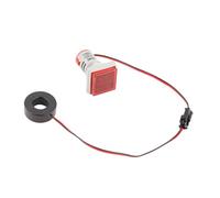 Zunate Voltímetro con Pantalla Digital LED AC 0-100A, Amperímetro, Indicador de Panel de 22mm, 60-500V, Rojo, Azul, Verde, Blanco y Amarillo (rojo)