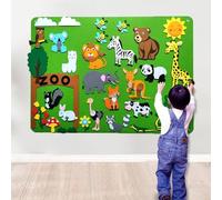 Zundo Kit de Tablero de Historias de Fieltro, Aprendizaje educación, narración de Cuentos(Animales)