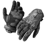 Zune Lotoo Guantes Militares Tácticos para Hombre, Guantes Moto Verano Táctil con Acolchado TPR contra Impactos y Palma Acolchada XRD, Adecuado para Airsoft Paintball Motocross Montaña Negro (XL)
