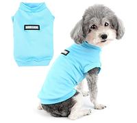 Zunea Camisas de Verano para Perros Pequeños Ropa de Secado Rápido Refrescante Cachorros Chaleco Suave Sin Mangas Transpirable Elástico Mascotas Chihuahua Protección Solar para Climas Cálidos Azul L