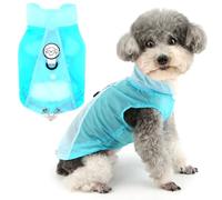 Zunea Camisetas de verano con protección solar UV para perros pequeños, chaleco suave para cachorros con anillo de correa, talla XS/S, camiseta sin mangas, camiseta básica ligera para chihuahua
