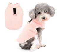 Zunea Chaleco Suéter Jersey de Forro Polar para Perros Pequeños Chaqueta Abrigo de Invierno Suave con Anillo en D Cuello Alto Abrigo para Clima Frío Ropa para Mascotas Ropa para Perros Chihuahua