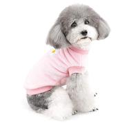 ZUNEA Jerséis para Perros Pequeños Ropa Invierno Cálido Abrigo Chaqueta Forro Polar Cachorros Suéter Suave Cómoda Suéter Terciopelo Ropa de Navidad para Mascotas Chihuahua Perros Niñas Rosa S