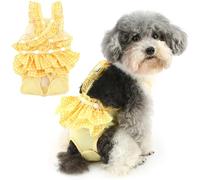 Zunea Pañales lavables para perros pequeños y hembras para perros de talla XS/S, tirantes ajustables, reutilizables, pañales sanitarios para cachorros, lindos pañales para perrito, chihuahua, yorkie
