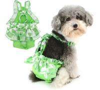 Zunea Pañales lavables para perros pequeños y hembras para perros de talla XS/S, tirantes ajustables, reutilizables, pañales sanitarios para cachorros, lindos pañales para perrito, chihuahua, yorkie