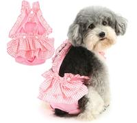 Zunea Pañales lavables para perros pequeños y hembras para perros de talla XS/S, tirantes ajustables, reutilizables, pañales sanitarios para cachorros, lindos pañales para perrito, chihuahua, yorkie