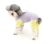 Zunea Pijamas para perros pequeños con anillo de correa, lindos pijamas de alas de ángel para cachorros, overol suave y transpirable, talla XS/S, pijama para mascotas, ropa de chihuahua, ropa Yorkie