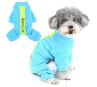 Zunea Suéter de forro polar para perro con anillo en D para perros pequeños, suéteres cálidos de invierno, ropa de cachorro, pijama, jersey suave, ropa para dormir para clima frío, trajes de chihuahua