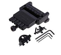 Zunedhys 1 Unidades 6 cuerdas Sillín sin cabeza Guitarra Puente Cordal Negro para Guitarra Eléctrica Piezas Reemplazo