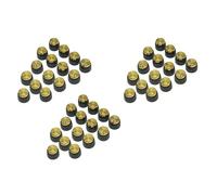 Zunedhys 45 piezas Amplificador AMP de guitarra on fit botones negros tapa de aluminio dorado para amplificador de 6 mm de diámetro