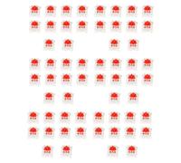 Zunedhys 60 piezas de plástico para interruptor mecánico MX RGB de 3 rojo cereza