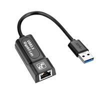 Zunedhys Adaptador Ethernet USB 3.0 Rj45 LAN a RJ45 LAN Ethernet adaptador para PC portátil