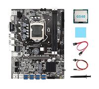 Zunedhys B75 ETH placa base 8XPCIE a USB+G540 CPU+grasa térmica+almohadilla térmica+cable SATA+cable interruptor placa base USB
