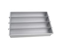 Zunedhys Battenberg Battenberg - Molde para tartas (aluminio anodizado, peso comercial), color plateado A