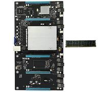 Zunedhys ETH79-X5 - Placa base de minería LGA 2011, 65 mm, espaciado compatible VGA PCI- E 16X ECC DDR3 8G 1333MHz RAM para