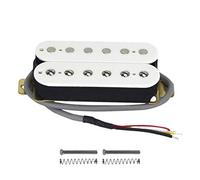 Zunedhys Guitarra Eléctrica Humbucker Pastillas Cuello Alnico V Blanco