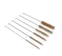 Zunedhys Juego de cepillo de limpieza de tubo de latón de 6 piezas de cepillo de alambre de limpieza herramienta de pulido de latón cepillo de alambre para tubo de tubo cilindro de limpieza