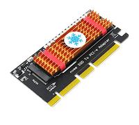 Zunedhys M.2 SSD NVMe disipador de NVMe PCIe M.2 NGFF SSD a PCIE X4 X8 X16 adaptador con disipador de LED marquesina para PC de escritorio C