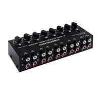 Zunedhys Mini estéreo de 8 vías sin fuente de sonido mezcla/no necesita suministro, mezcla de sonido de frecuencia de audio estereofónico