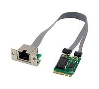 Zunedhys Mini tarjeta de red PCIE M.2 A+E a RTL8111F Gigabit Ethernet tarjeta de red RJ45 de puerto único